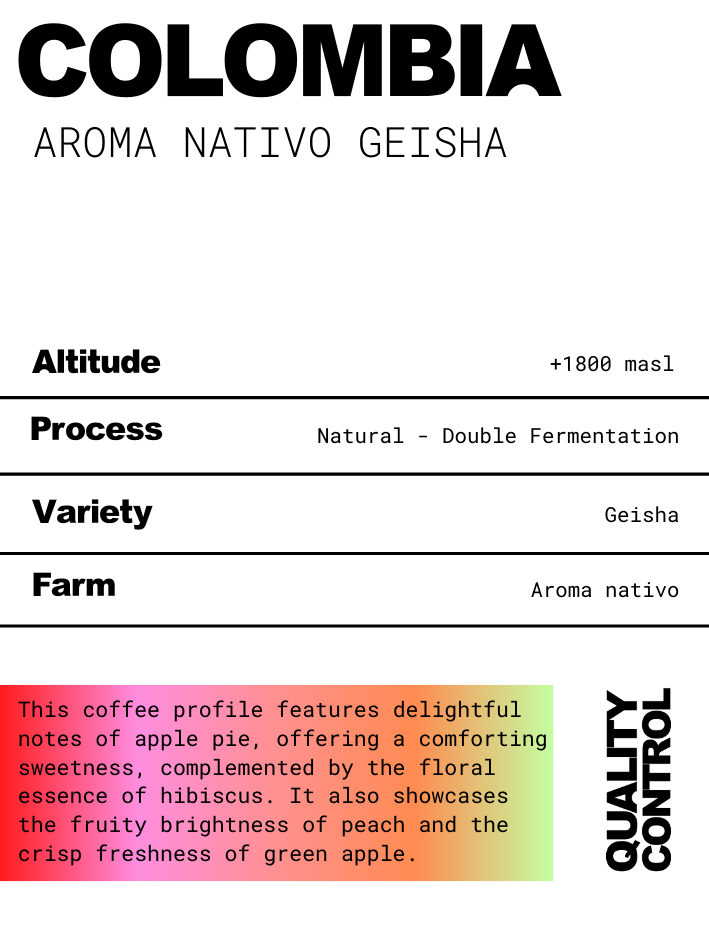 COLOMBIA Aroma Nativo geisha