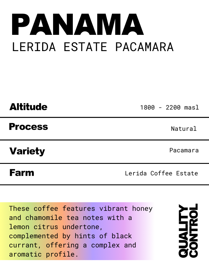 Lerida Coffee Estate - Pacamara Natural