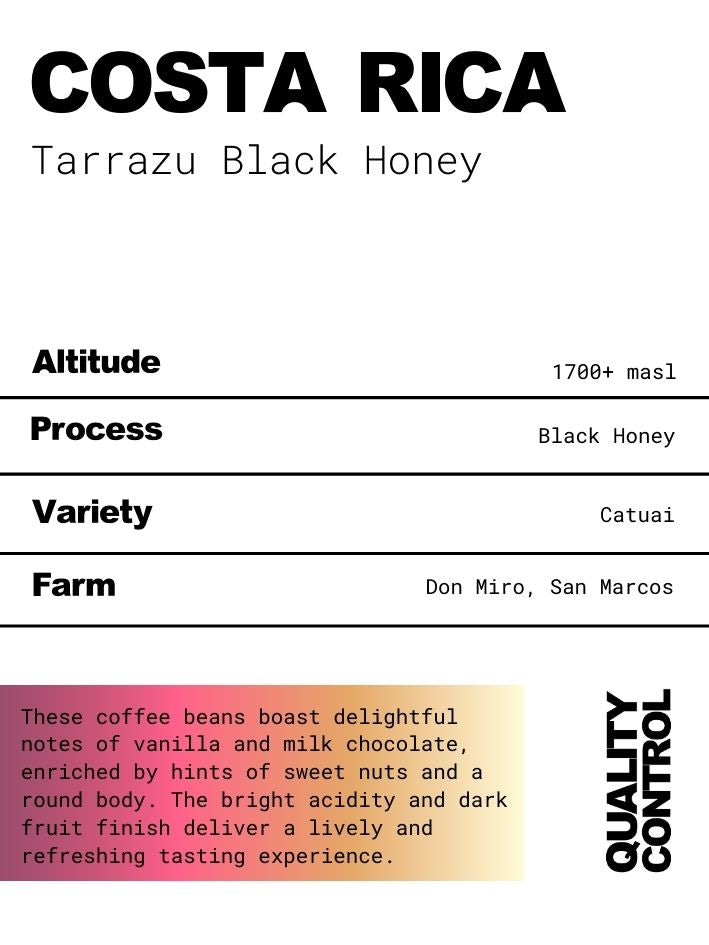 Costa Rica Tarrazu Black Honey